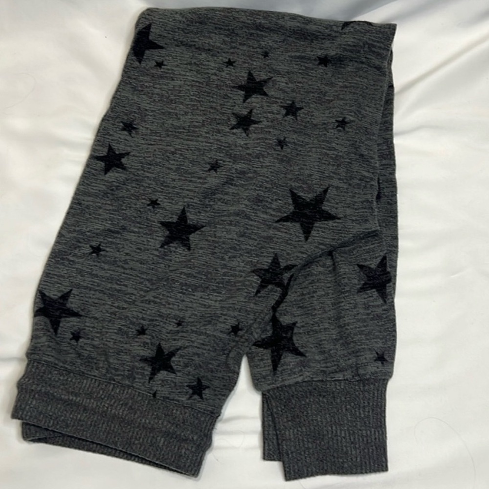 Love by Gap Softspun Charcoal Grey Stars Pajama Pants - Small